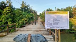 Kondisi Jembatan Sungai Sarik, Redo Antoni Sandra Soroti Lantai Kayu Berpotensi Tidak Mampu Bertahan Lama